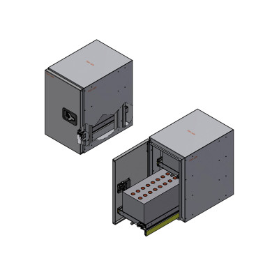BevoBox Mix v-sidahängd alu/RF L450xH700xD650 batteri