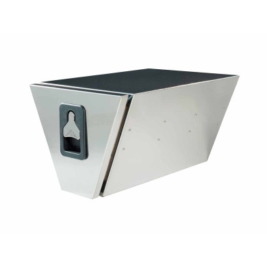 BevoBox rustfri trekant 450/155x350x600 - Utrekkbar skuff.