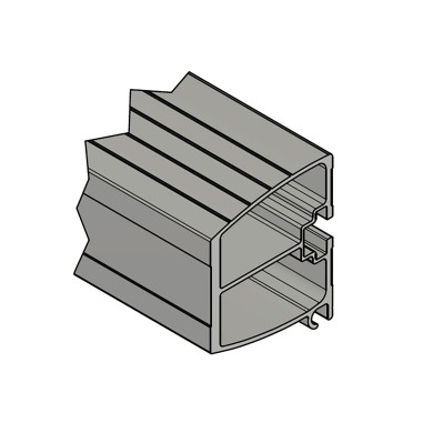 Underkjøringshinder 2350mm alu eloksert kompl. ECE 58.02 - HTR365-2350-E