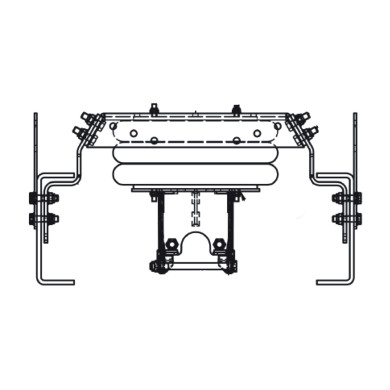 Akseltrykkfordeler foran Scania RBP 735 trommel - 5500002115
