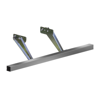 Underkjøringshinder,Pommier oppfellbart  - H= 680-870mm//  2909413 - m/ Alu. firk.blelke  120xH100mm - .