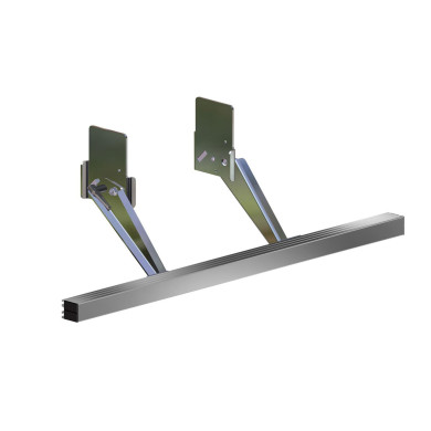 Underkjøringshinder,Pommier oppvippbart          H= 870-1070mm// 2909415 - m/ Alu. firk.bjelke  120xH100mm