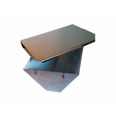 Kjettingkasse for Scania med rustfritt lokk - L:408/115 x H:212 x D605 mm. - 1006329