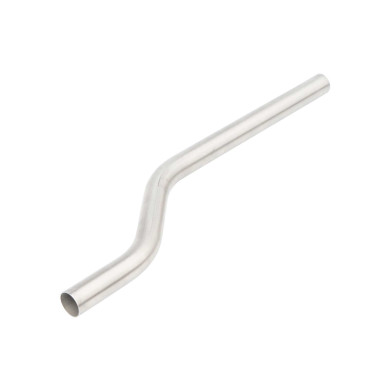 Skjermrør Ø42x750mm, CC=120mm  - B2 rustfri. Overflade, børstet kvalitet korn 320