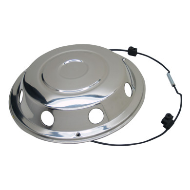 Forkapsel 17,5 rustfri m/ring - 45848