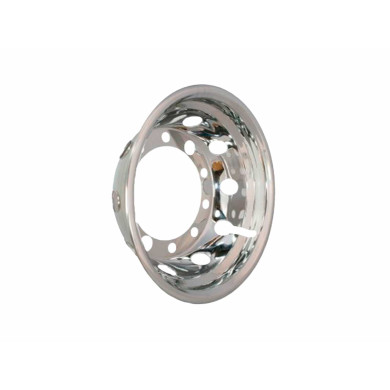 Hjulkapsel for 22,5x11,75 rustfri, 10 huls Super Single, Innpress 0. - 73225S-6