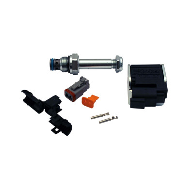 El- ventil, komplet for bypass ventil 24V uten override - 3787494