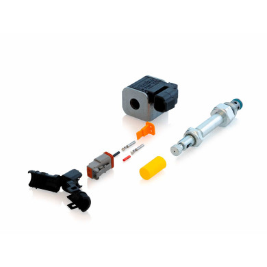 El- ventil, komplet for bypass ventil 24V med override - .