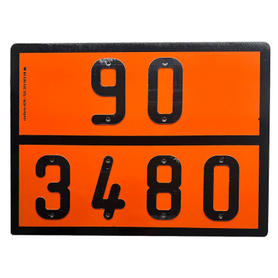 ADR Skilt  90/3480 400x300mm