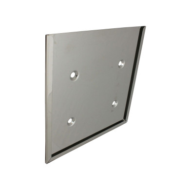 Skiltholder 250x250 mm rustfri - Ny 2009 model