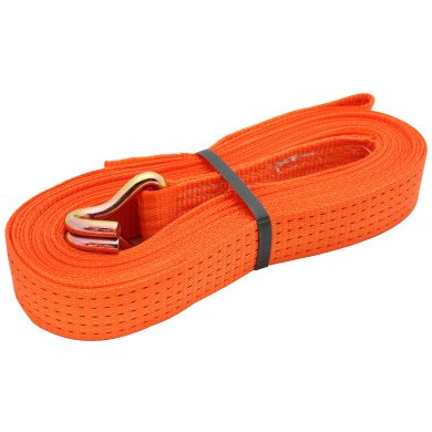 Bånd 10m orange m/øye og krok