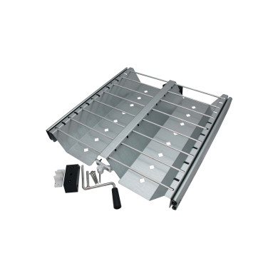 Båndholderskuff m/14 rum Alu Zink