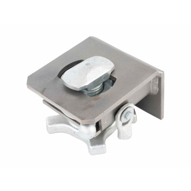 Containerlås VA 05 SNK' 52mm Høyre - Med bakplate 120 mm - Skrubar fallsikring - Hus i rå utførelse - Innerdeler leveres med løst