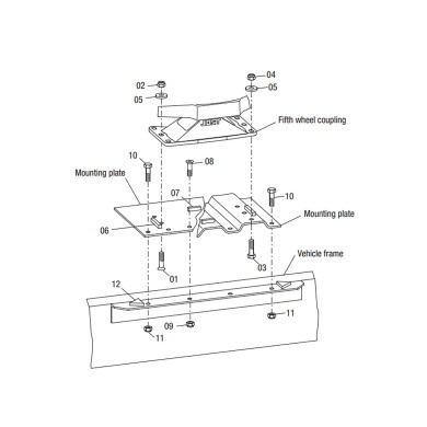 Jost monteringsæt skammel JSK 38 G1 Z