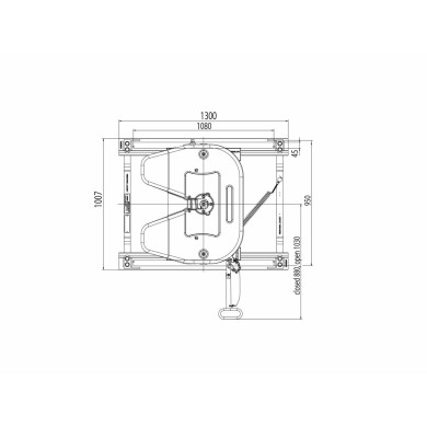 Skammel 2" luft stel  MB Actros 175mm - JSK PO E0 33 20 FC