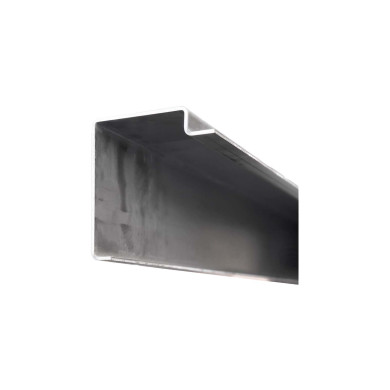 Kantprofil 4mm/28mm, 7mtr - 4 mm/28 mm. 7 m. Rå.  - H=155 mm - .