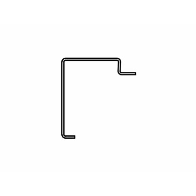 Kantprofil 2,55m 4/28mm H155mm Rå