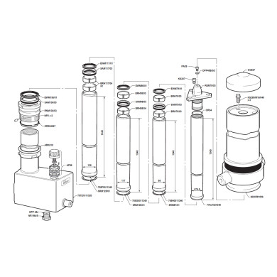 Syl. inkl.braketter m/tank - CX1300404641B101