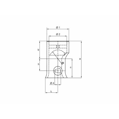 Top for tipping ball 3-way - 80 mm dia - for angled lock bolt 810360