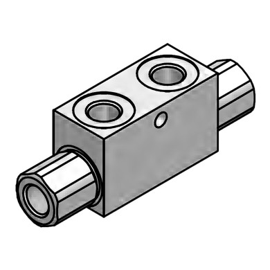 Pilotstyrt tilbakeslagsventil dobbel 3/4’’ 300bar VRDE-F 040 FF - VSG312.F40404
