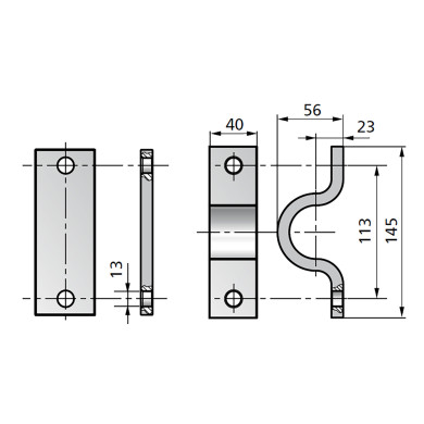Penta Brakett Kit vugge SUPPORTS (PAIR) SB 45 - A60045001