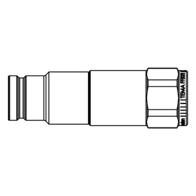 Kobling han «Flat Face» 3/4" FF-serie hydraul.tryk eliminator - Tema FF7521 C