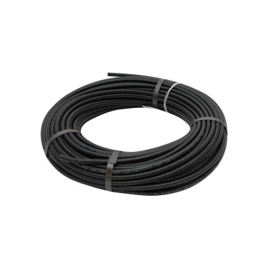 Flexirør Polyflex NW8,5mm, sort, uten splitt - Temp. -40° til +120°, UV-bestandig - Ø10mm utv.   Ø6,5 innv. - 50mtr/rl. - .