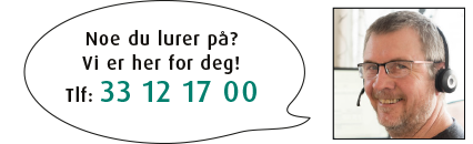 Noe du lurer p&aring;? ring 33 19 17 00