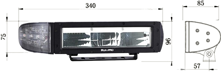 BullPro LED br&oslash;ytelys m&aring;l